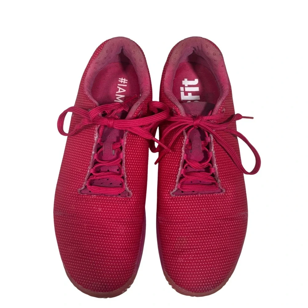 NOBULL CrossFit Trainer Hot Pink Training Shoes Womens 10 Mens 8.5 Neon Workout